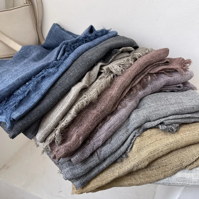 Fresh and Versatile Color Striped Scarf