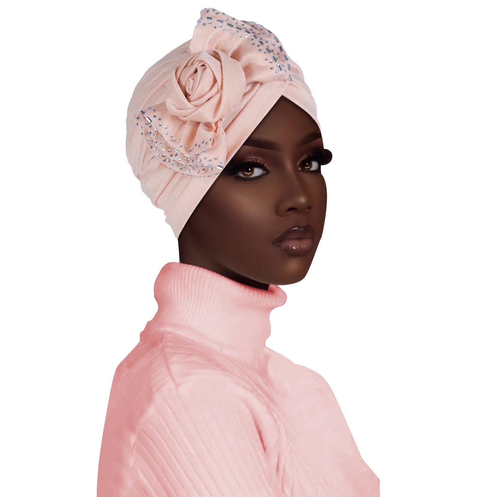Flower Diamonds Fashion Bonnet Hat