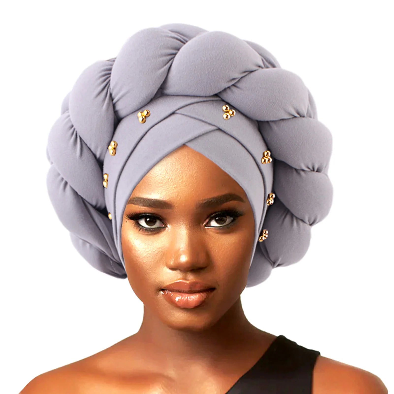 Soft Pre-Tied Twisted Solid Color Head Wrap