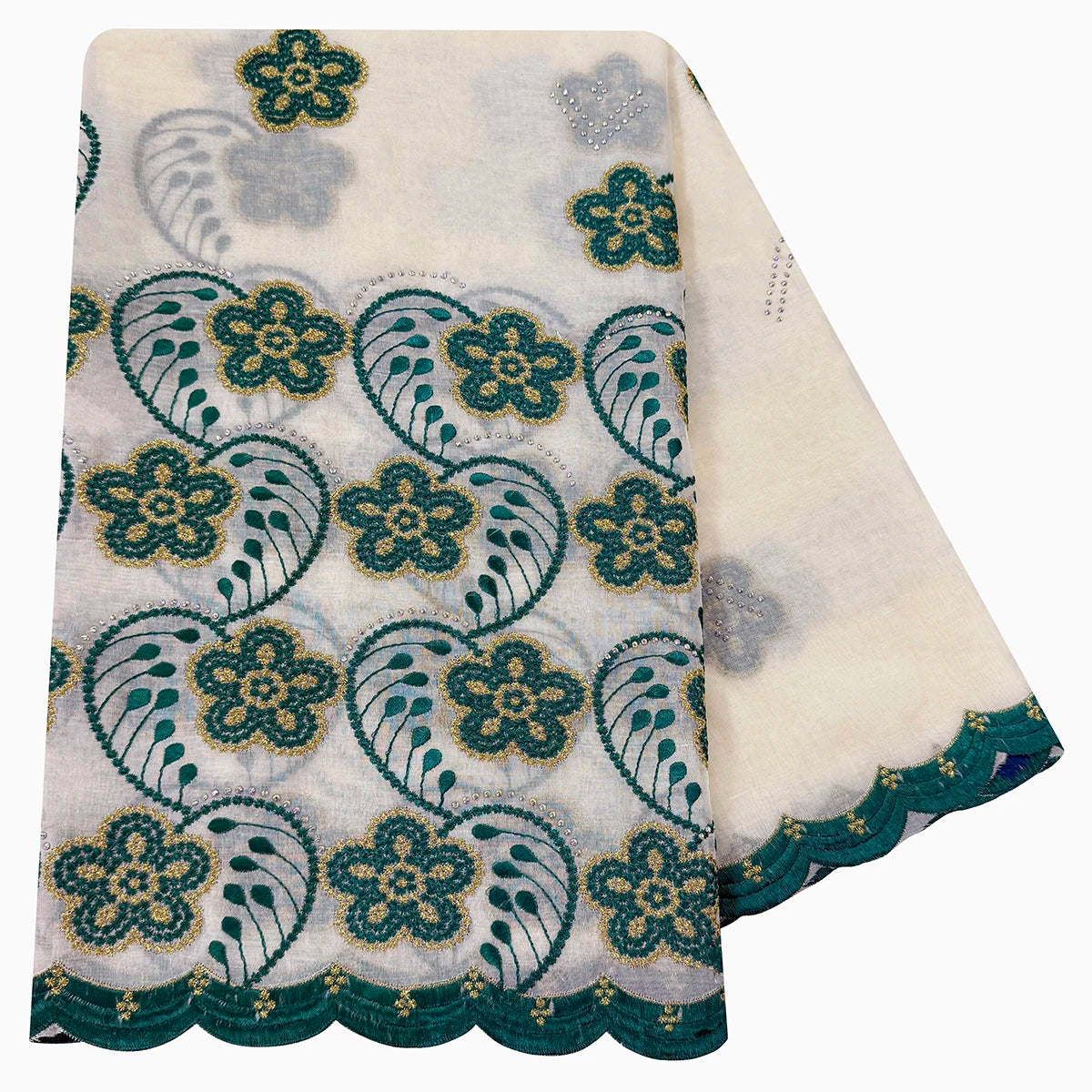Embroidered High Quality 100% Cotton Scarf