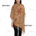 Printed African Scarf Shawl Head Wrap