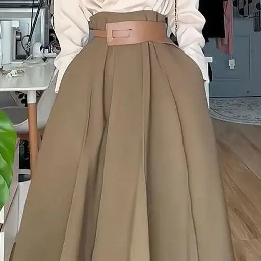 Two-Piece High Waist Skirt Suit