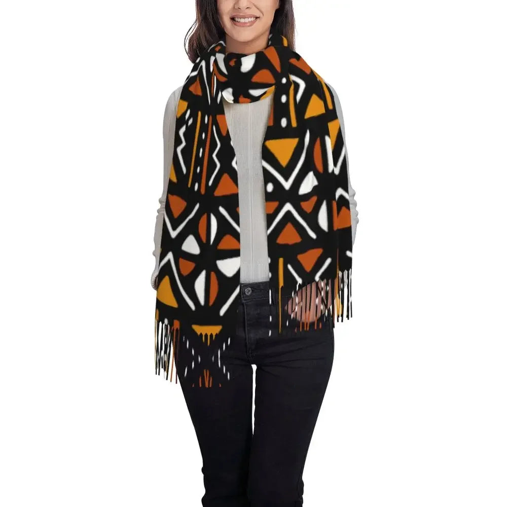 Printed African Scarf Shawl Head Wrap