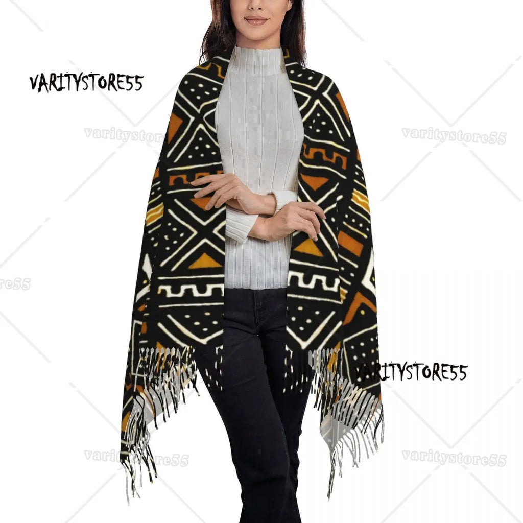 Printed African Scarf Shawl Head Wrap