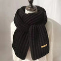 Thick Long Cashmere Knit Scarf