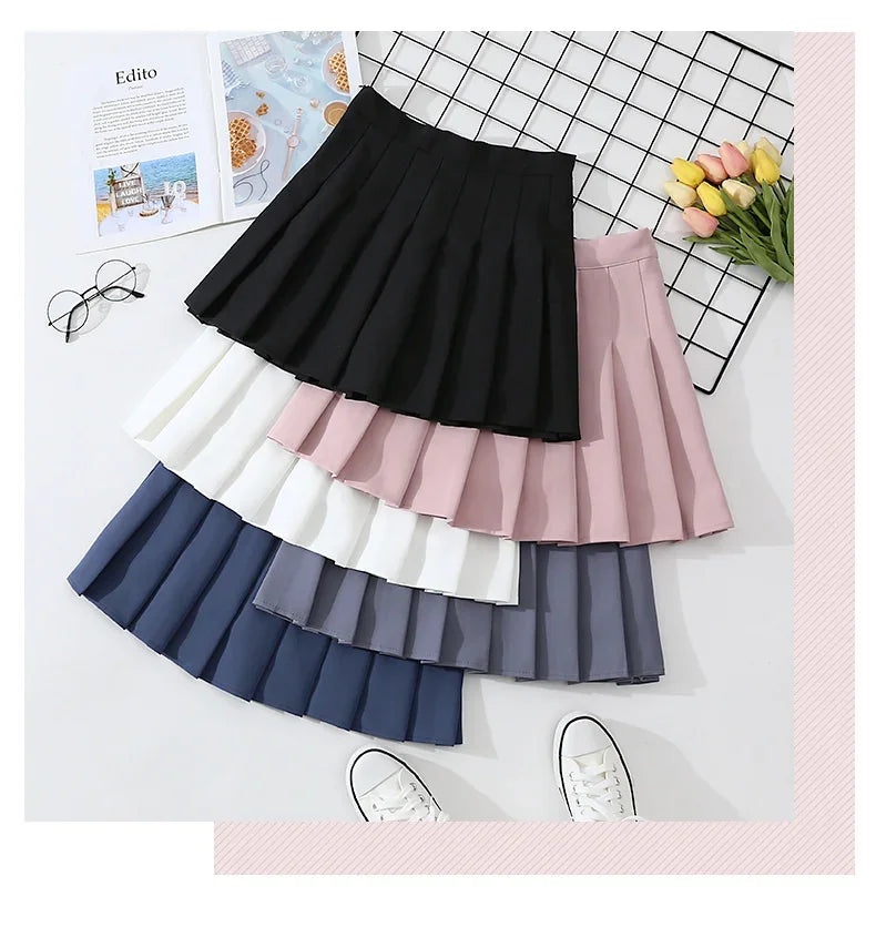 Pleated Mini Skirt