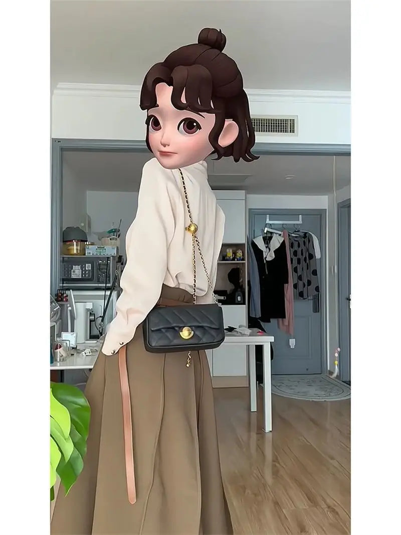 Two-Piece High Waist Skirt Suit