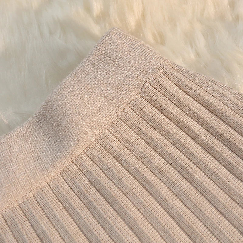 Knit Pleated Short Skirts