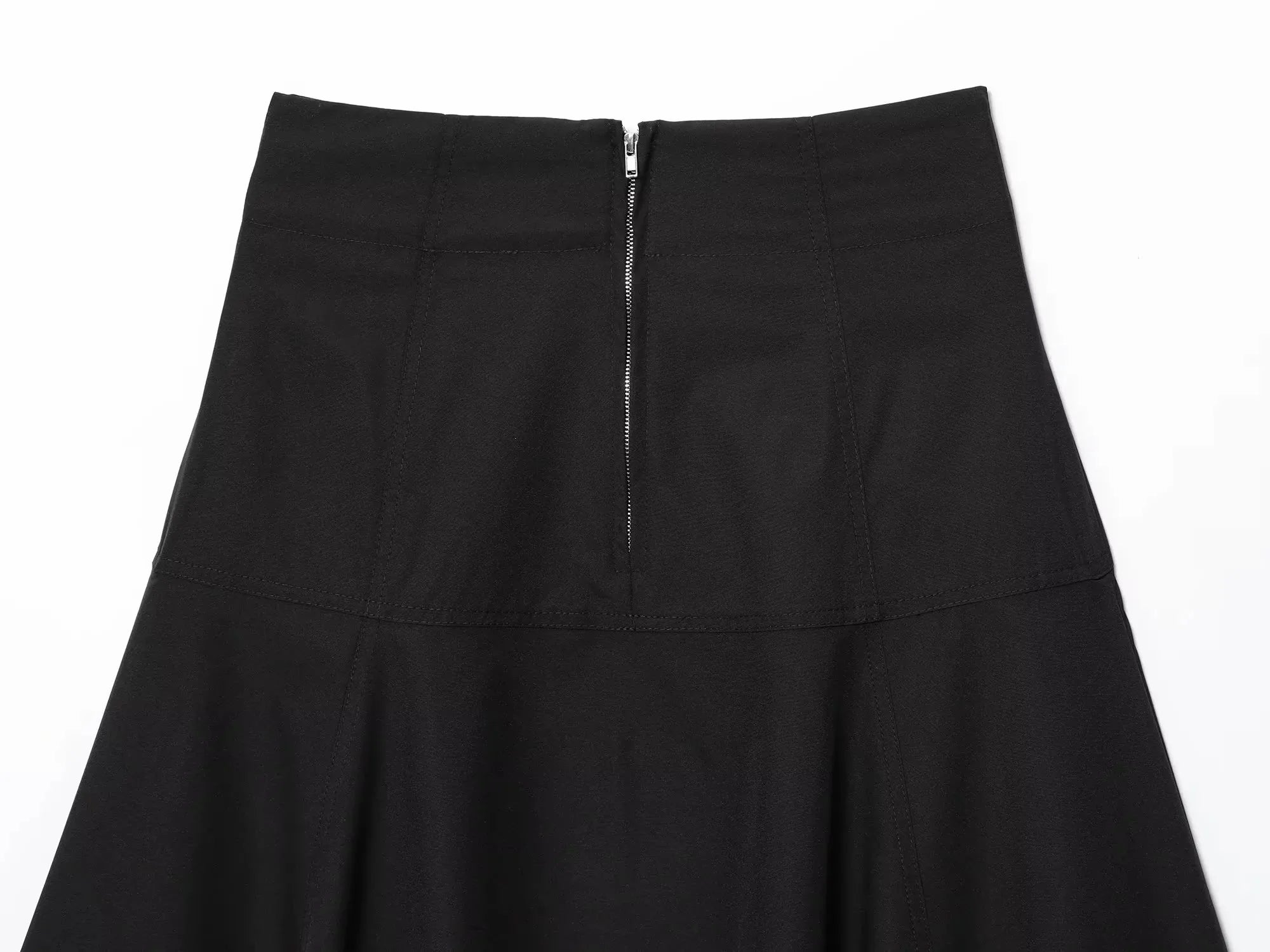 Zippered Midi Mini Skirt