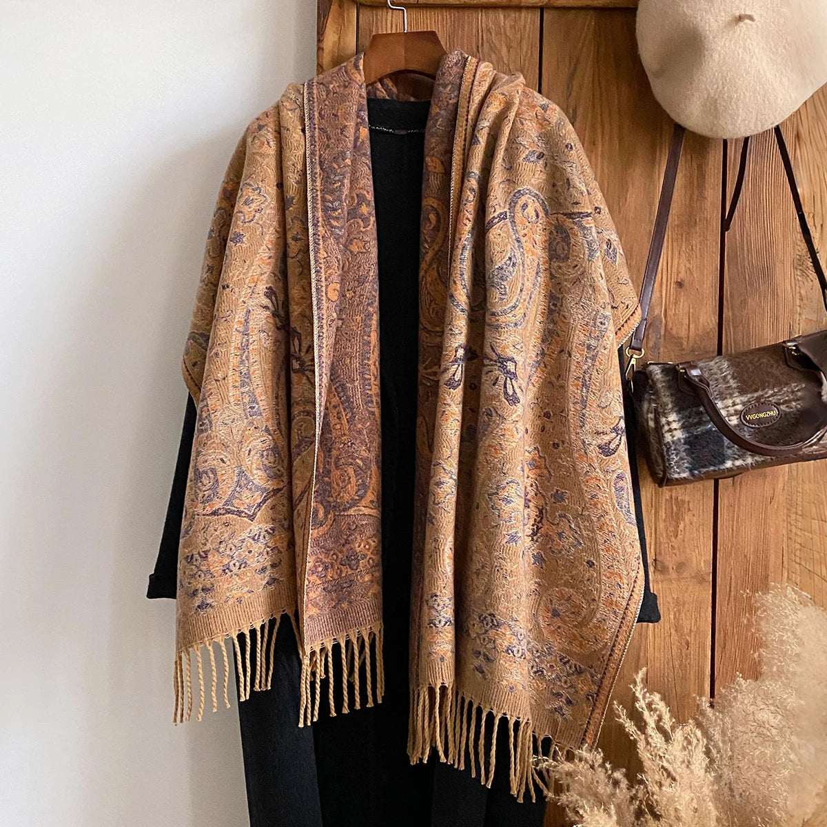 Women's Paisley Faux Pashmina Stole