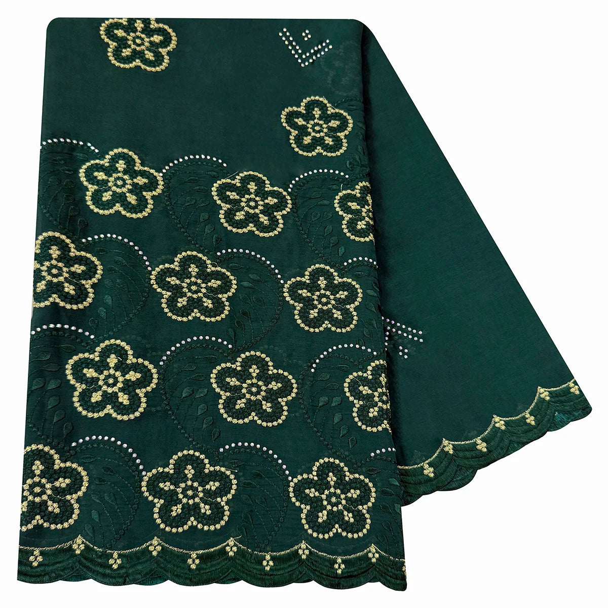 Embroidered High Quality 100% Cotton Scarf