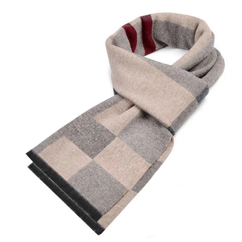 Men's Cashmere Big Neckerchief Casual Scarf