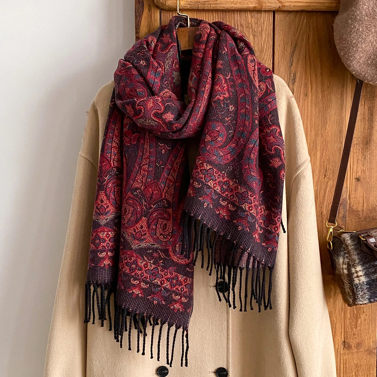 Women's Paisley Faux Pashmina Stole
