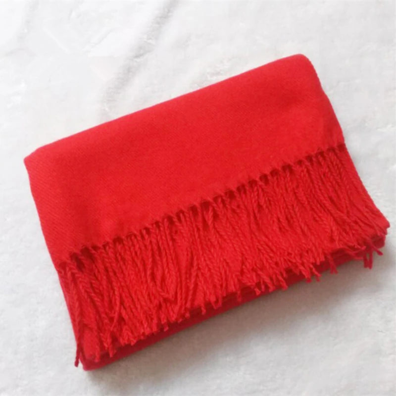Men's Classic Solid Color Scarf