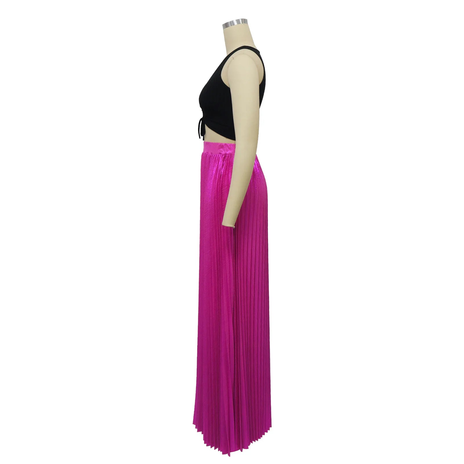 Floor Length High Waist Skirt