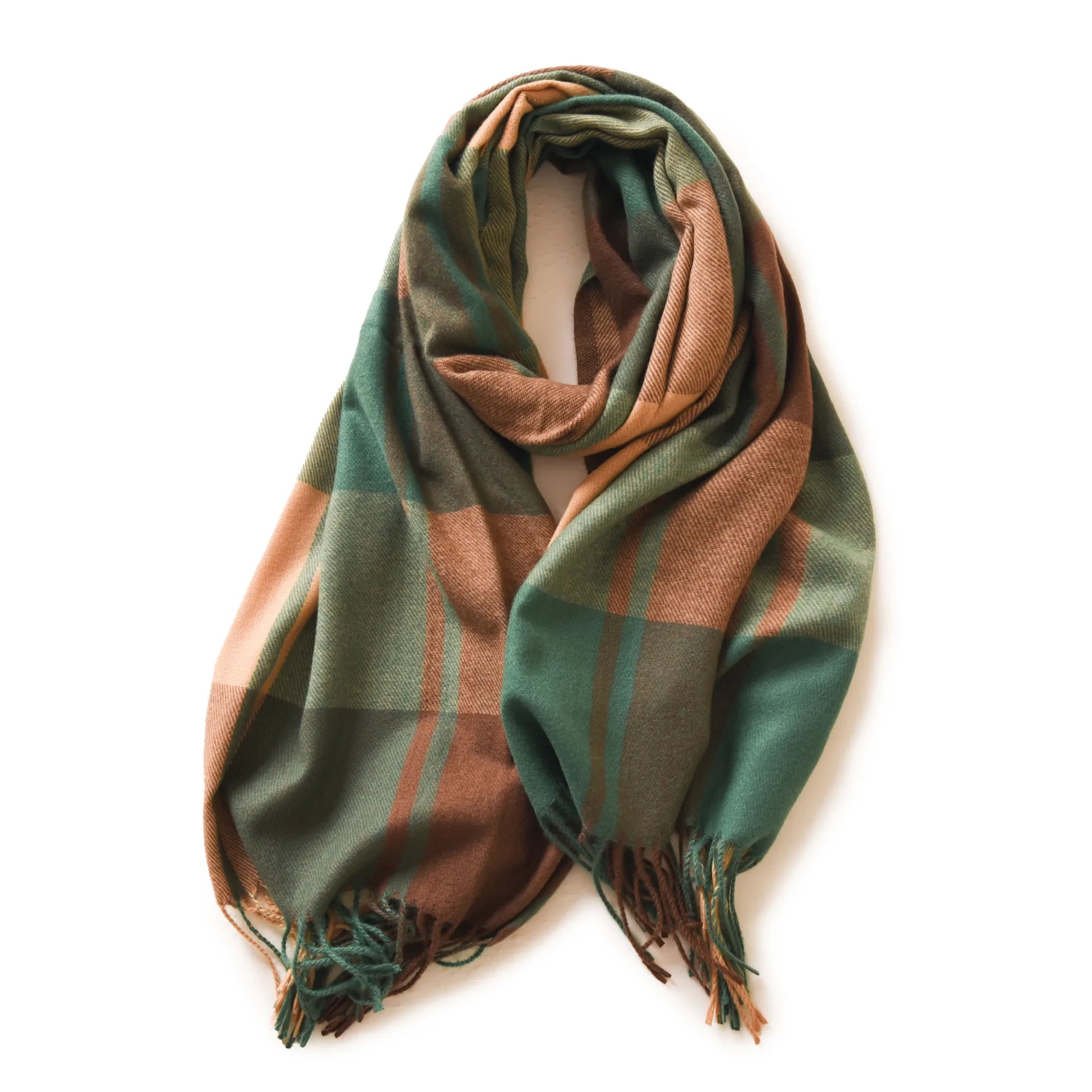 Unisex Cashmere Pashmina Scarf With Tassels