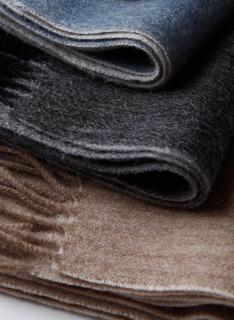 Men's Double-Sided Wool Scarf