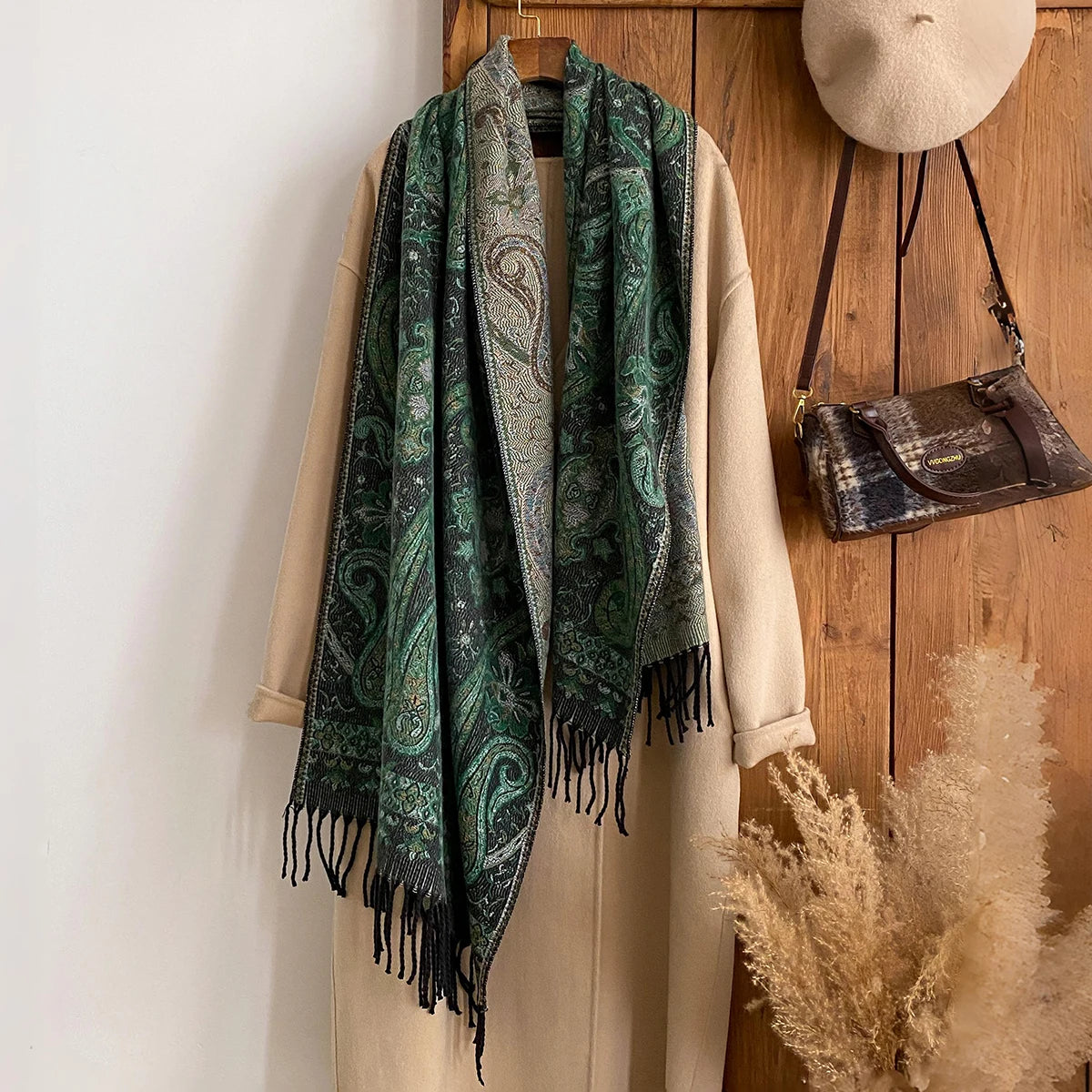 Women's Paisley Faux Pashmina Stole