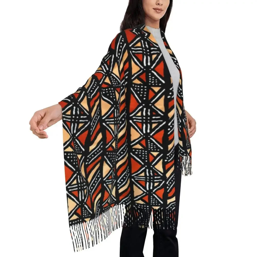 Printed African Scarf Shawl Head Wrap