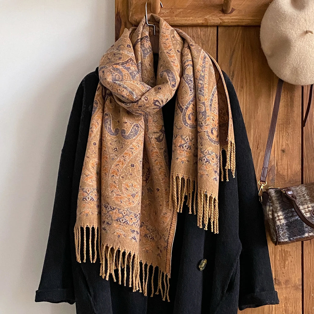 Women's Paisley Faux Pashmina Stole