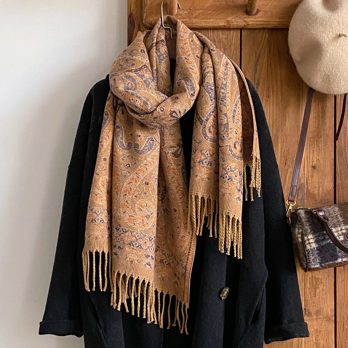 Women's Paisley Faux Pashmina Stole