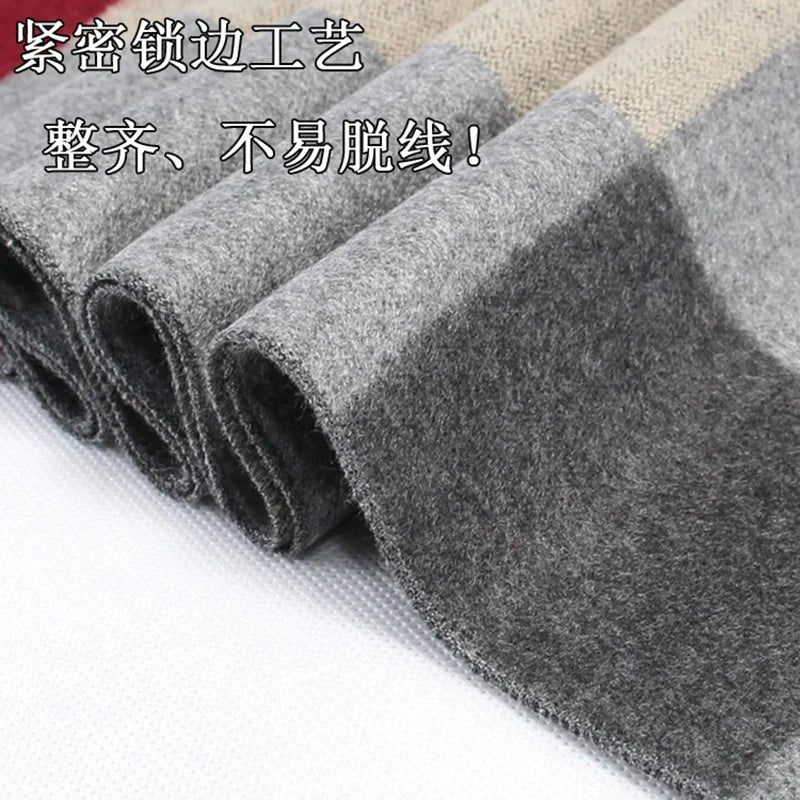 Men's Cashmere Big Neckerchief Casual Scarf