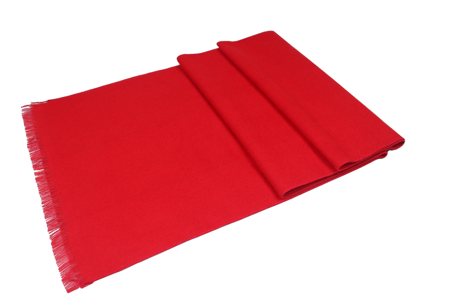 Solid Color Red Luxury Brand Cashmere Scarf