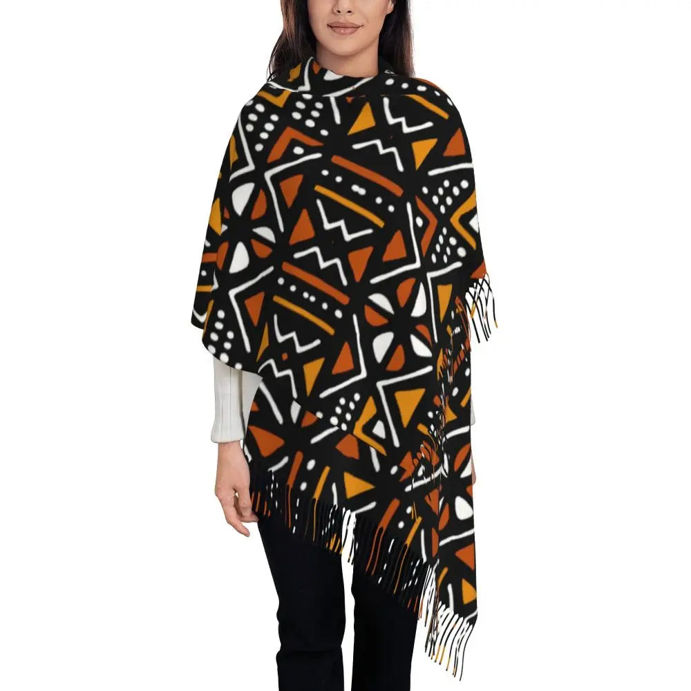 Printed African Scarf Shawl Head Wrap