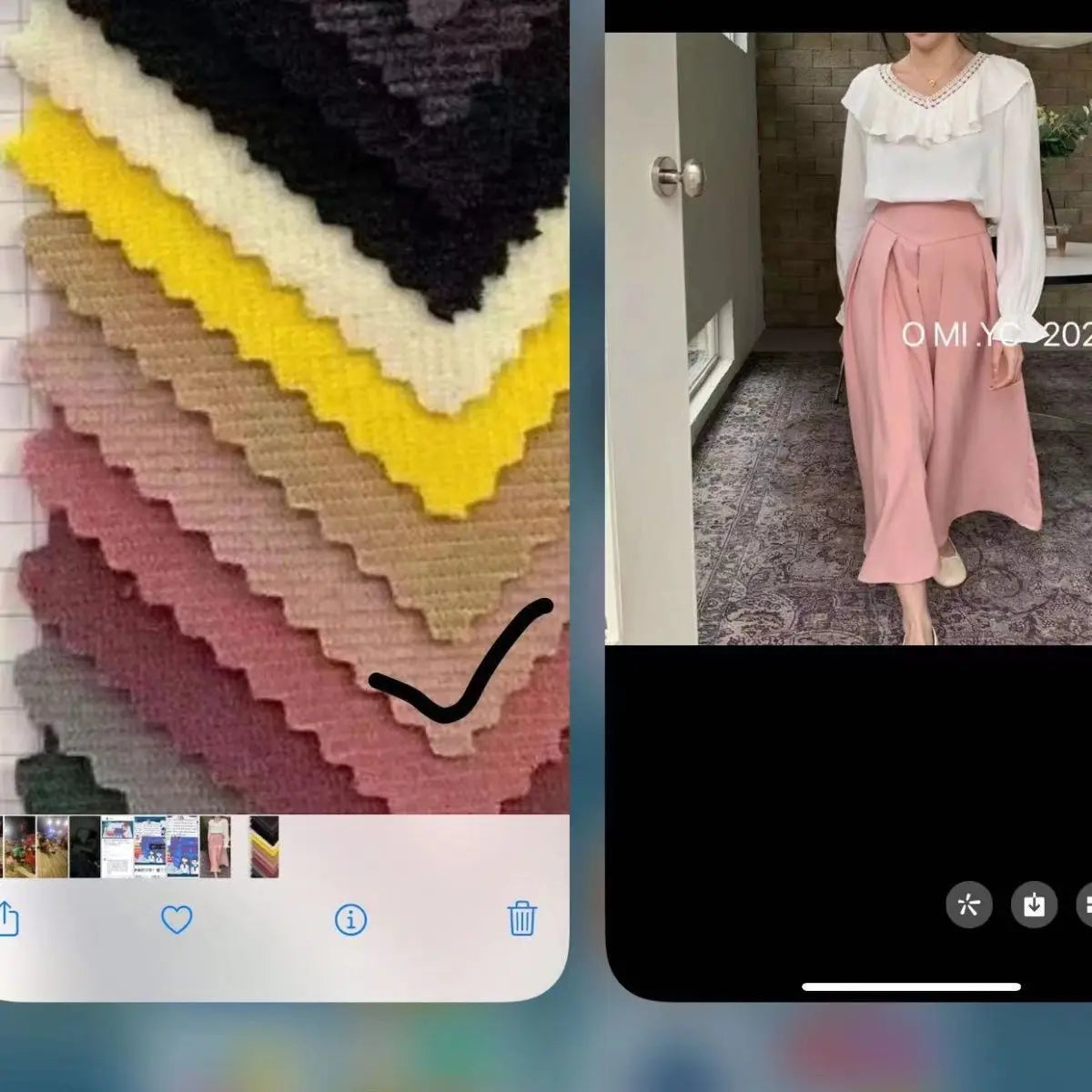 Woolen Pleated High-Waist Skirt