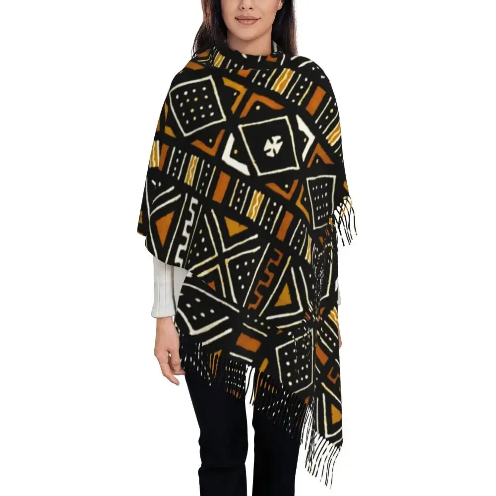 Printed African Scarf Shawl Head Wrap