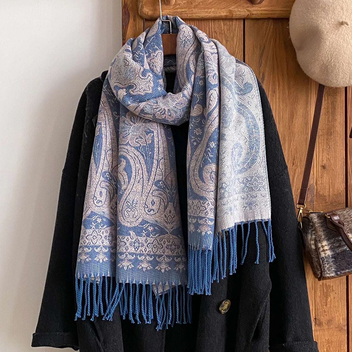 Women's Paisley Faux Pashmina Stole