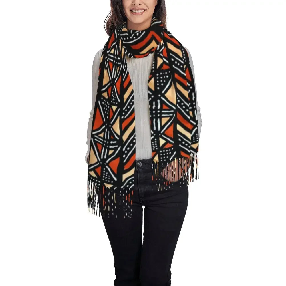 Printed African Scarf Shawl Head Wrap