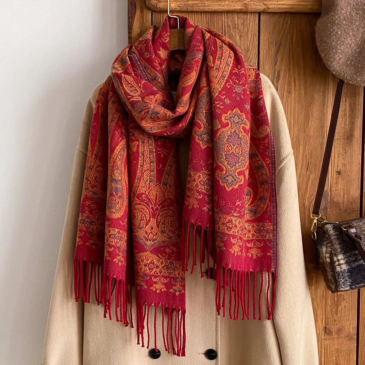 Women's Paisley Faux Pashmina Stole