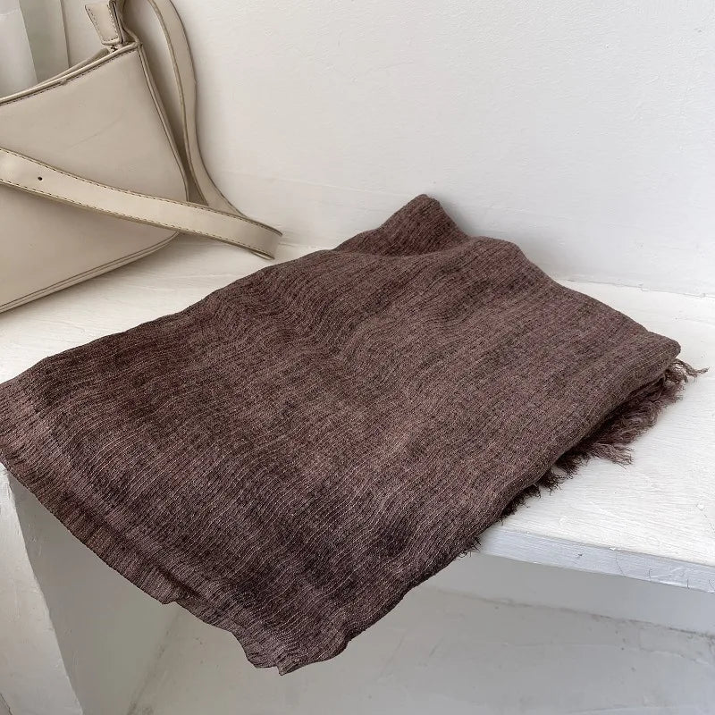 Fresh and Versatile Color Striped Scarf