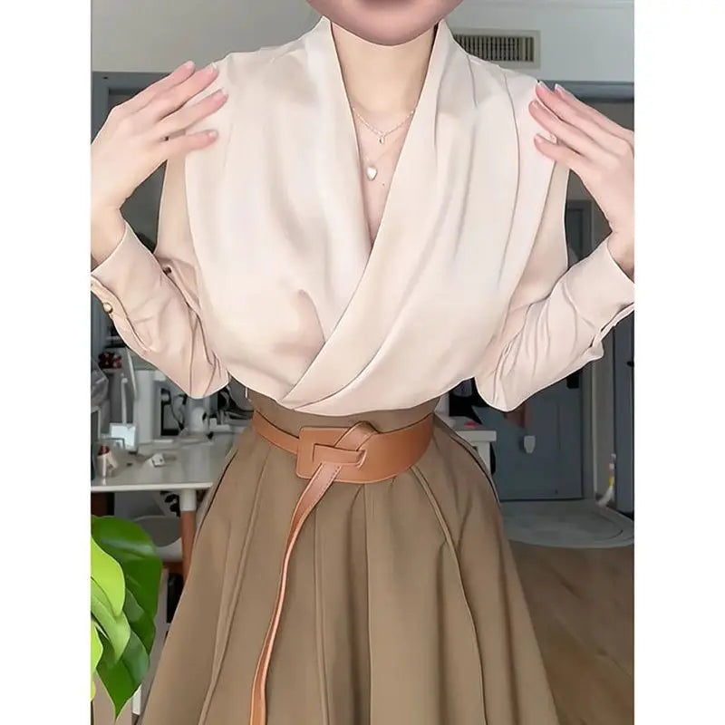 Two-Piece High Waist Skirt Suit