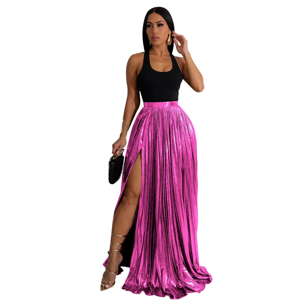 Floor Length High Waist Skirt