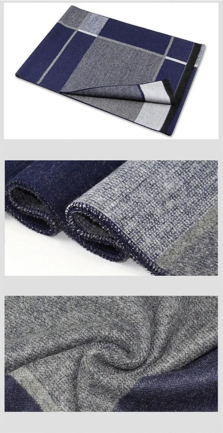 Men's Winter Faux Cashmere Scarf