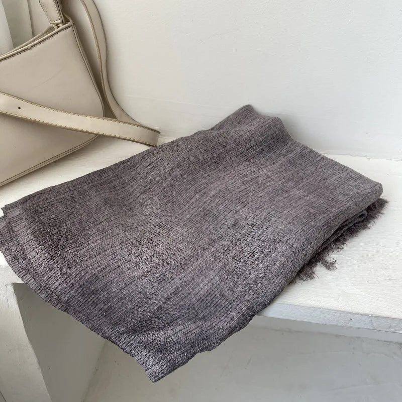 Fresh and Versatile Color Striped Scarf