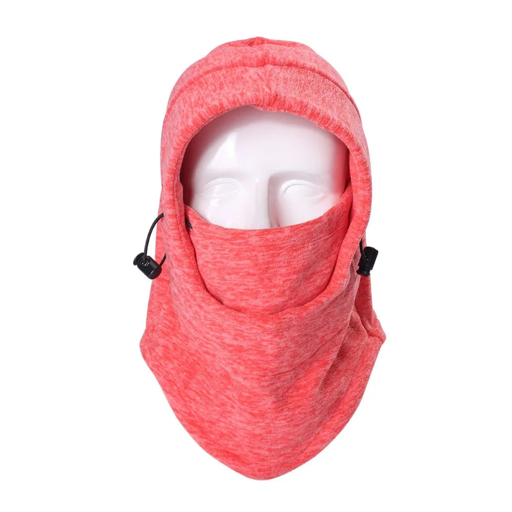 Winter Fleece Windproof Full Face Hooded Scarf
