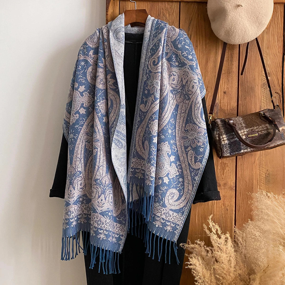 Women's Paisley Faux Pashmina Stole