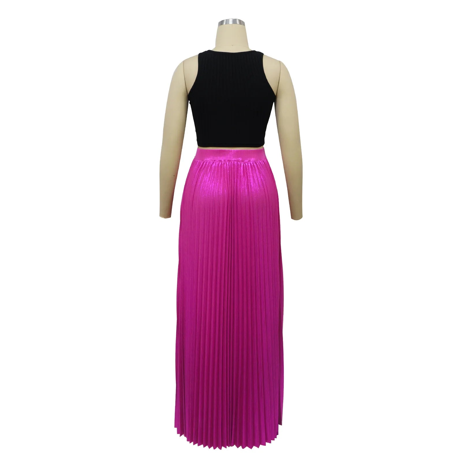 Floor Length High Waist Skirt