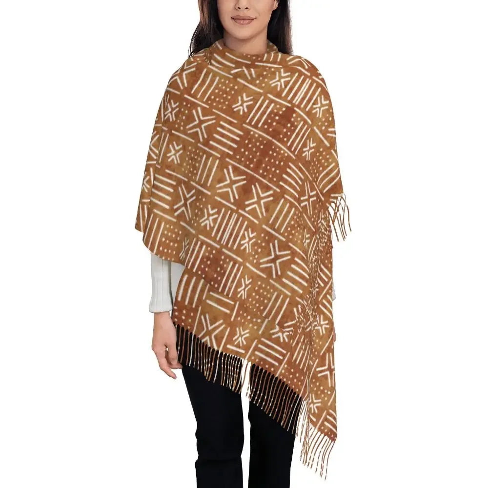 Printed African Scarf Shawl Head Wrap