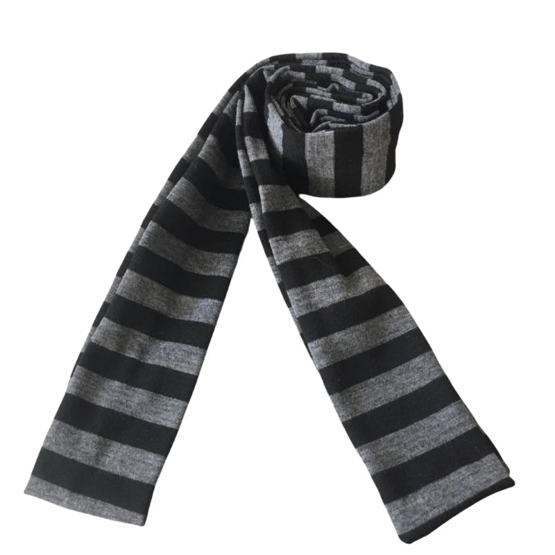 Striped Long Thin Scarf