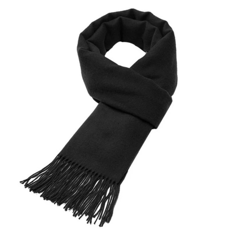 Men's Classic Solid Color Scarf
