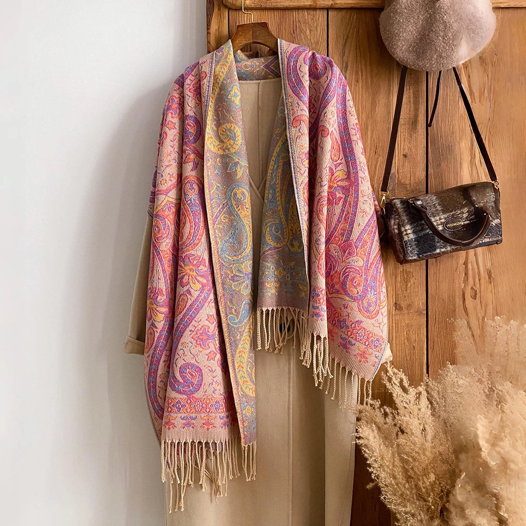 Women's Paisley Faux Pashmina Stole