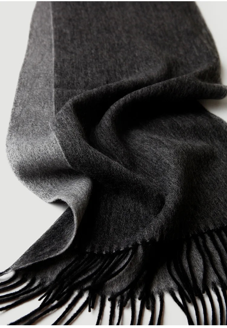 Men's Double-Sided Wool Scarf