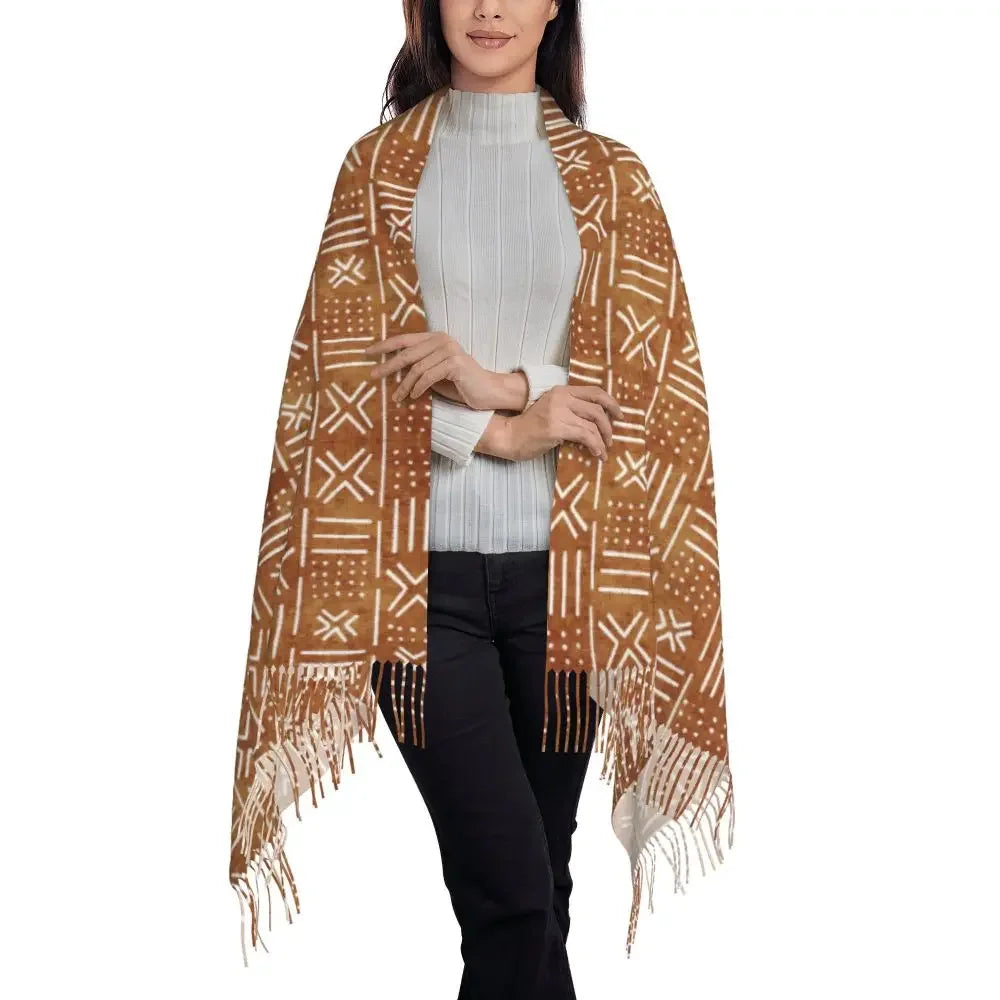 Printed African Scarf Shawl Head Wrap