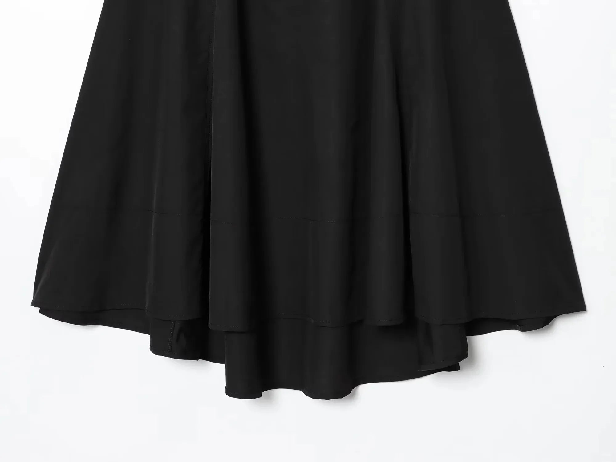 Zippered Midi Mini Skirt