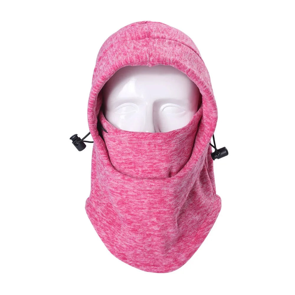 Winter Fleece Windproof Full Face Hooded Scarf