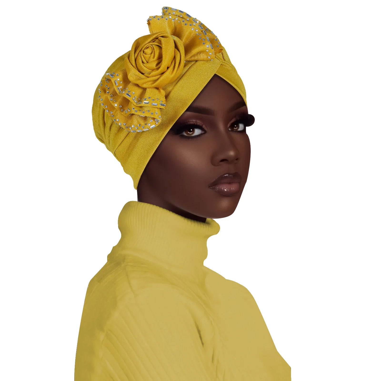 Flower Diamonds Fashion Bonnet Hat
